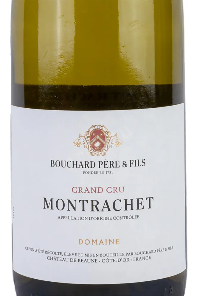 Этикетка Montrachet Grand Cru Bouchard Pere et Fils 2013 0.75 л