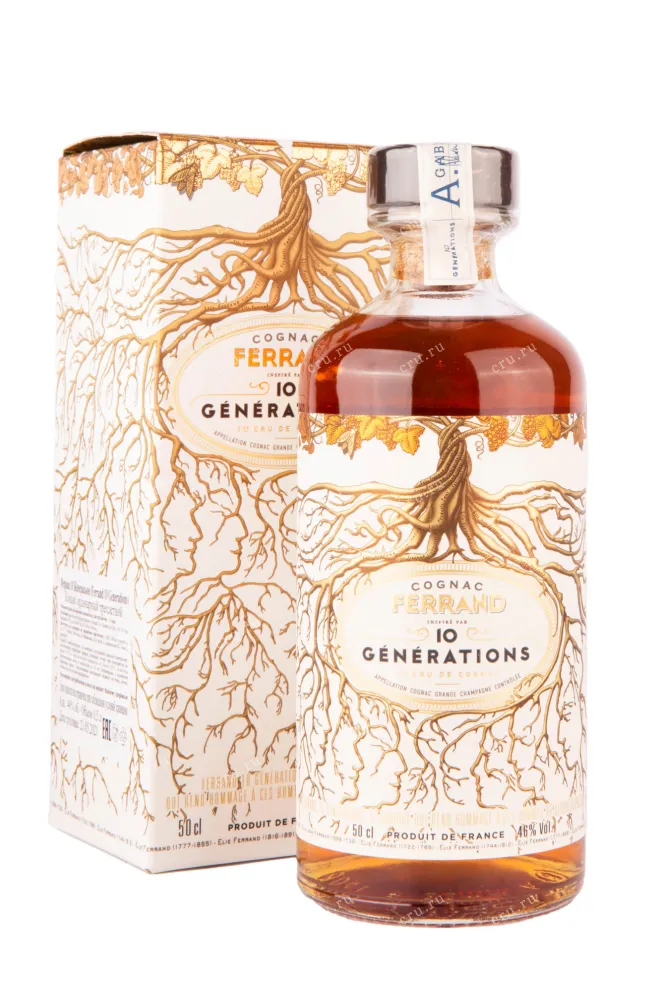 Коньяк Ferrand 10 Generations with gift box  0.5 л
