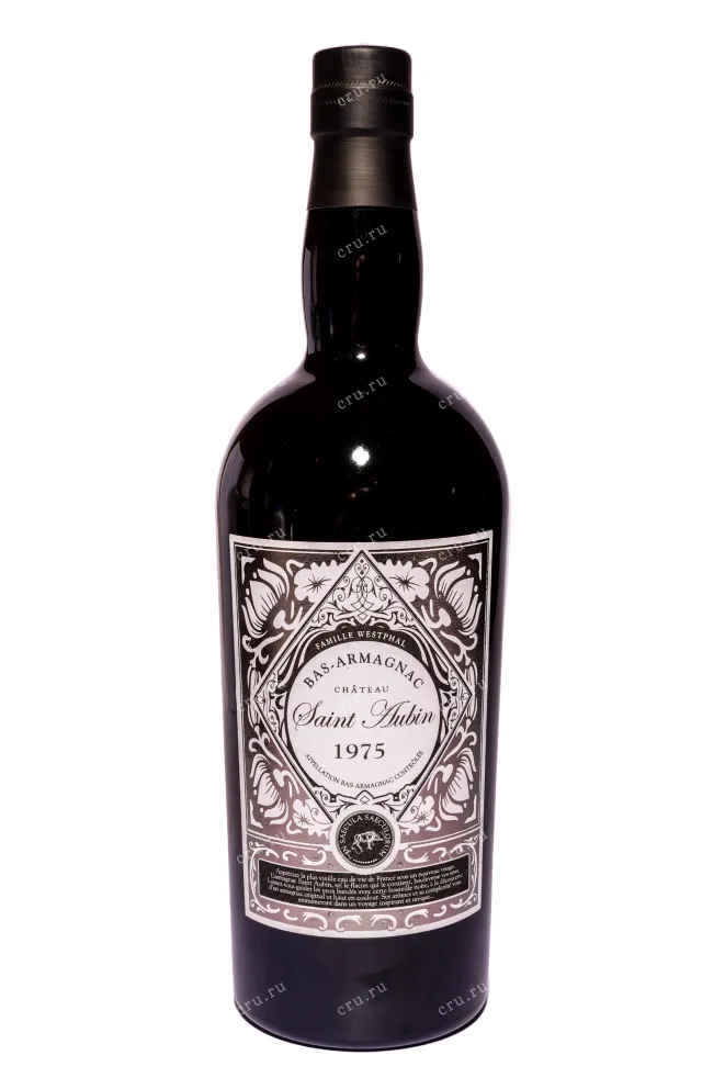 Бутылка Арманьяк Saint Aubin Bas-Armagnac in tube 1975 0.7 л