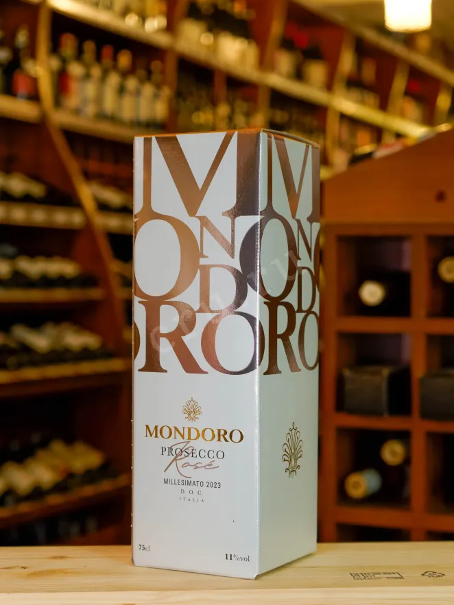 В магазине Крю Профи Mondoro Prosecco Rose in gift box 2023 0.75 л