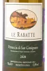 Этикетка Le Rabatte Vernaccia Di San Gimignano 2020 0.75 л
