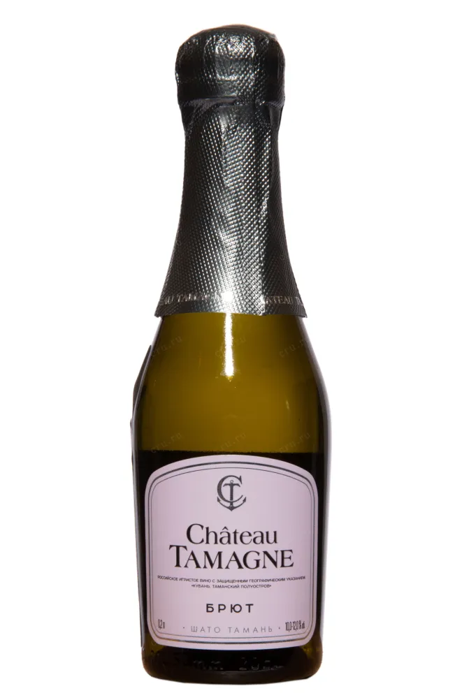 Игристое вино Шато Тамань белое брют 2022 0.2 л