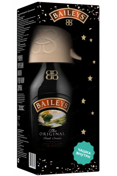 Ликер Baileys Creamy Original in a gift box with a ceramic bowl  0.7 л