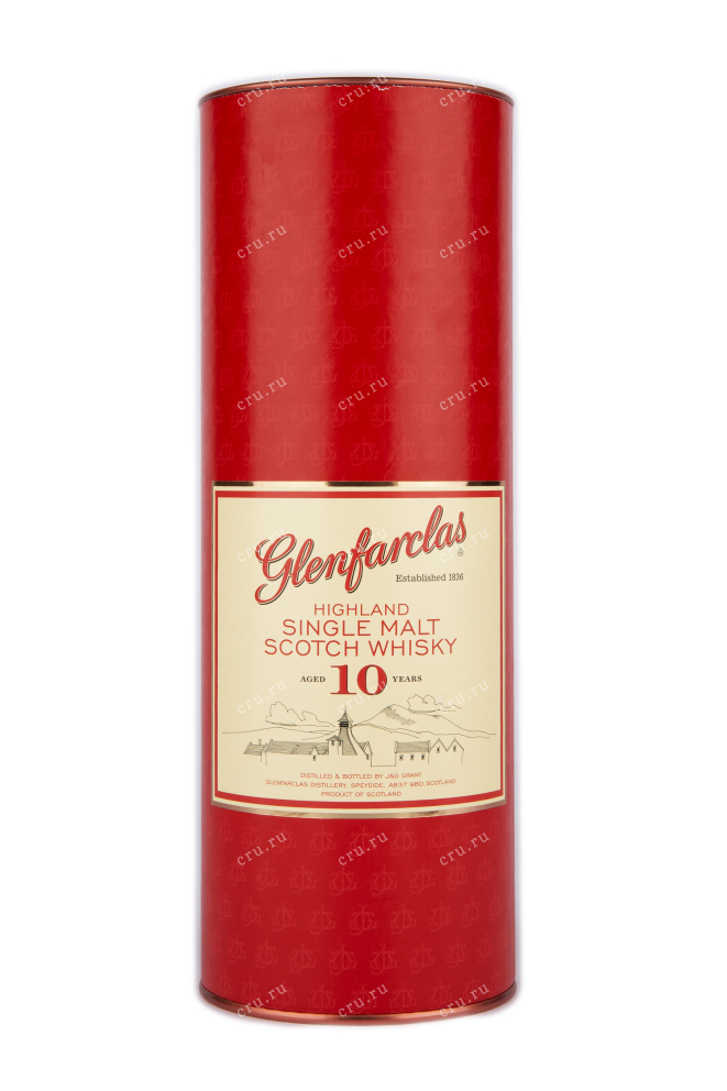Подарочная коробка виски Гленфарклас 10 лет 0.7