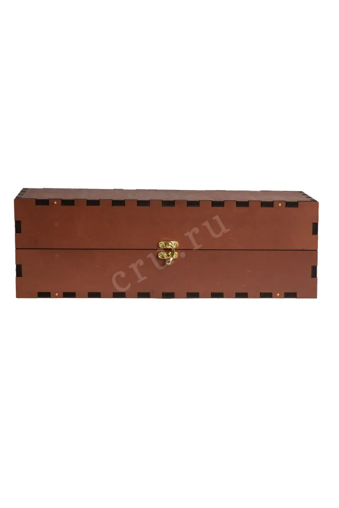 Gift Red Wooden Box For Bordeaux Bottle