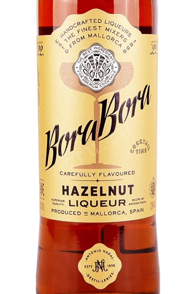 Этикетка Bora Bora Hazelnut 0.7 л