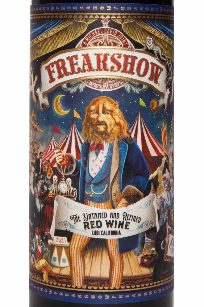 Этикетка Freakshow Red Blend 2021 0.75 л