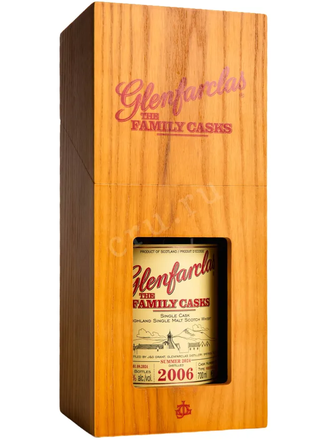 Деревянная коробка Glenfarclas Family Cask in gift box 2006 0.7 л