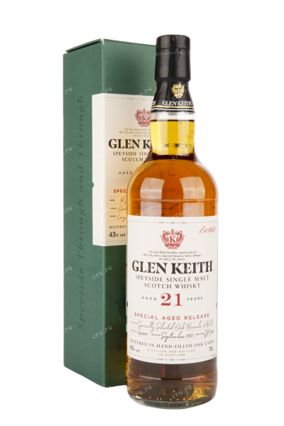 Виски Glen Keith 21 years  0.7 л