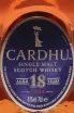 Этикетка Cardhu 18 years 0.7 л