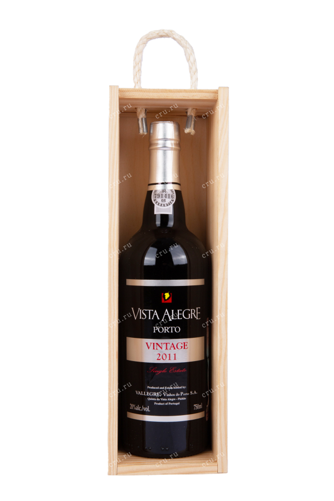 Бутылка в коробке портвейна Виста Алегре Винтаж 2011 0.75 в подарочной упаковке