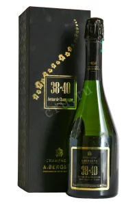 Шампанское A. Bergere 38-40 Blanc de Blancs Grand Cru Avize in gift box 2018 0.75 л