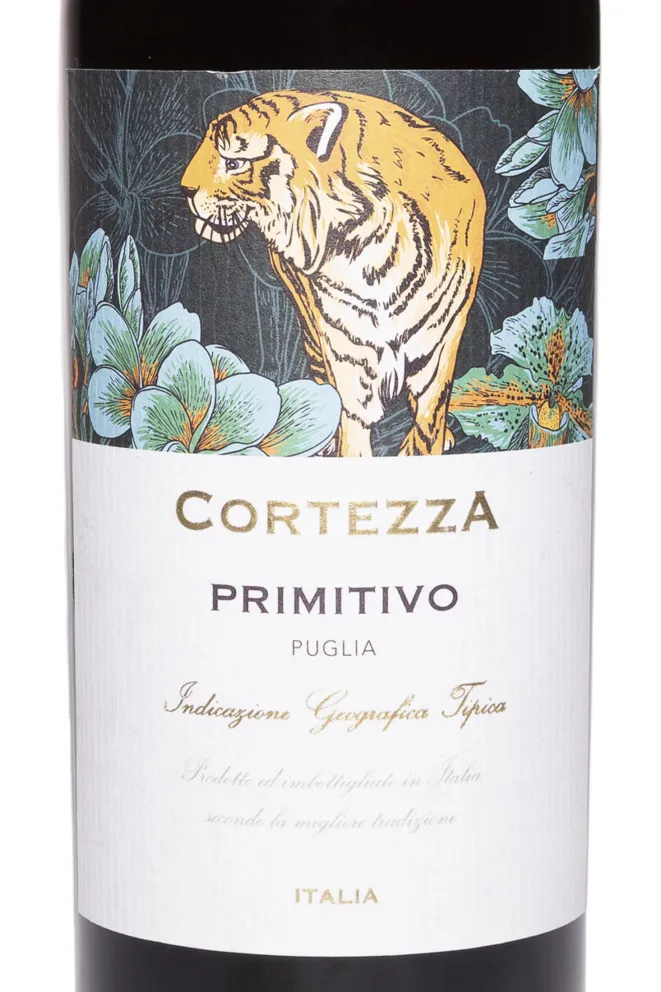Этикетка Primitivo Cortezza IGТ 2021 0.75 л