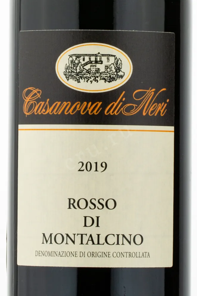 Этикетка вина Casanova di Neri Rosso di Montalcino 2019 0.75 л