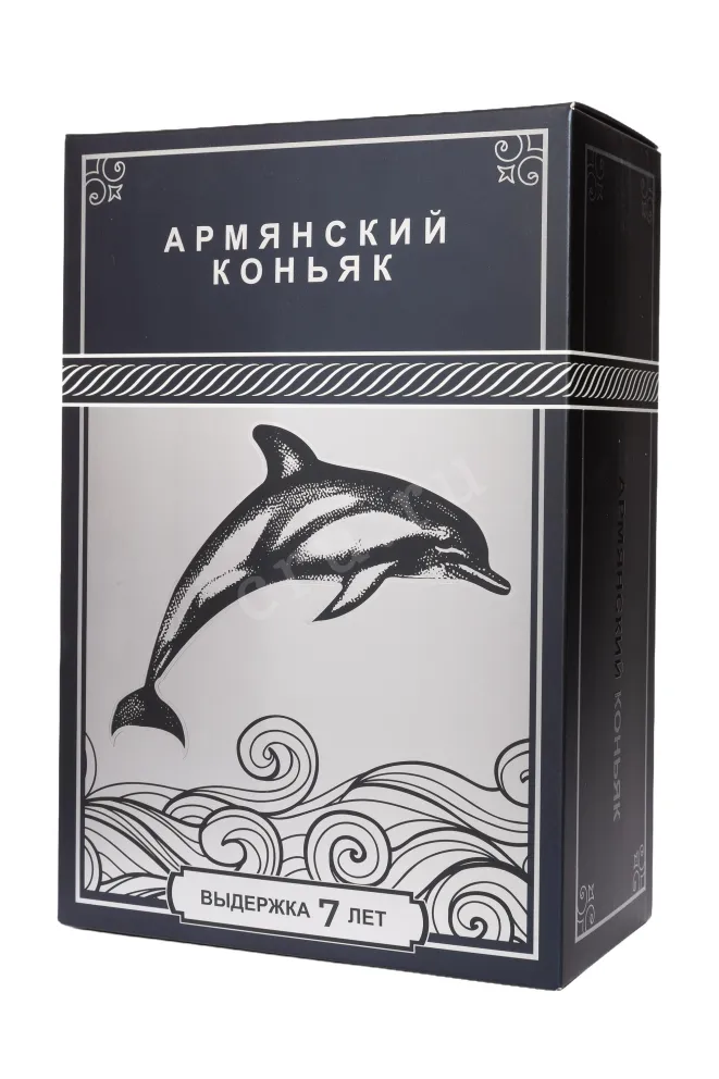 Подарочная коробка Vedi Alco Dolphin 7 Years Old in gift box 2017 0.2 л
