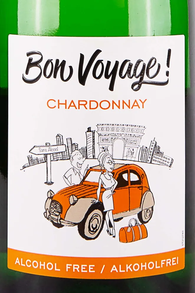 Этикетка Bon Voyage Chardonnay 2022 0.75 л