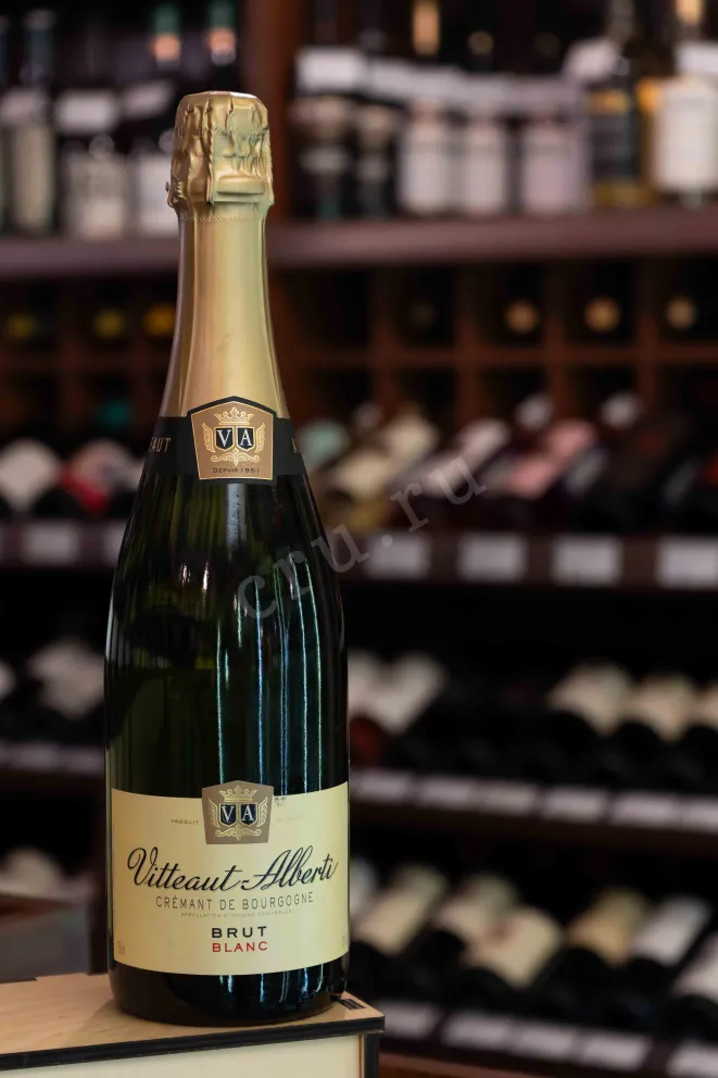 В магазине Крю Профи Vitteaut-Alberti Cremant de Bourgogne Blanc Brut 2020 0.75 л