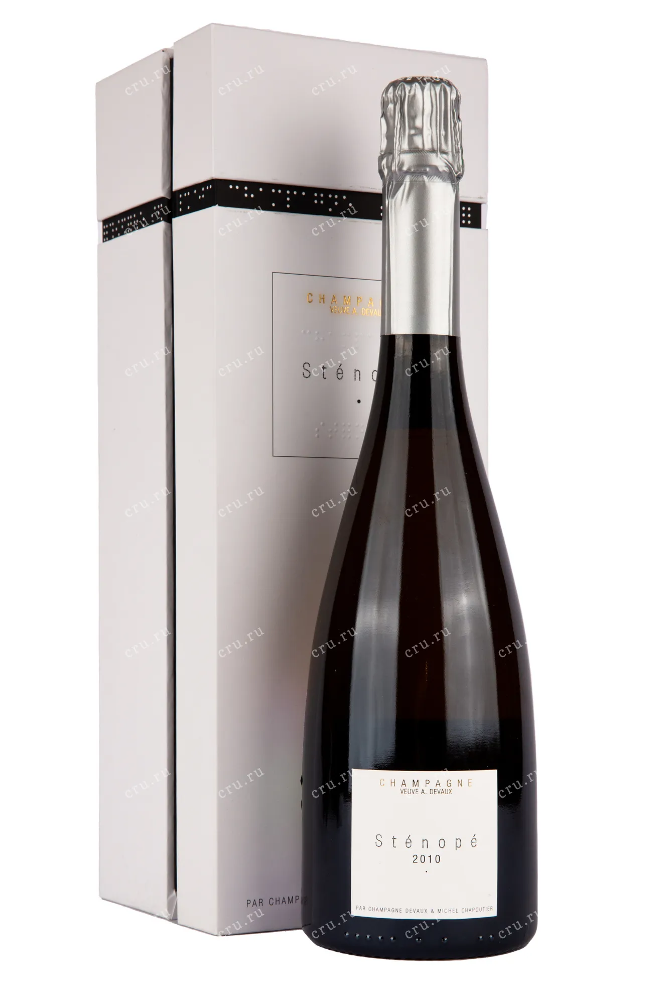 Фото — Шампанское Devaux Stenope Extra Brut Blanc in gift box  0.75 л
