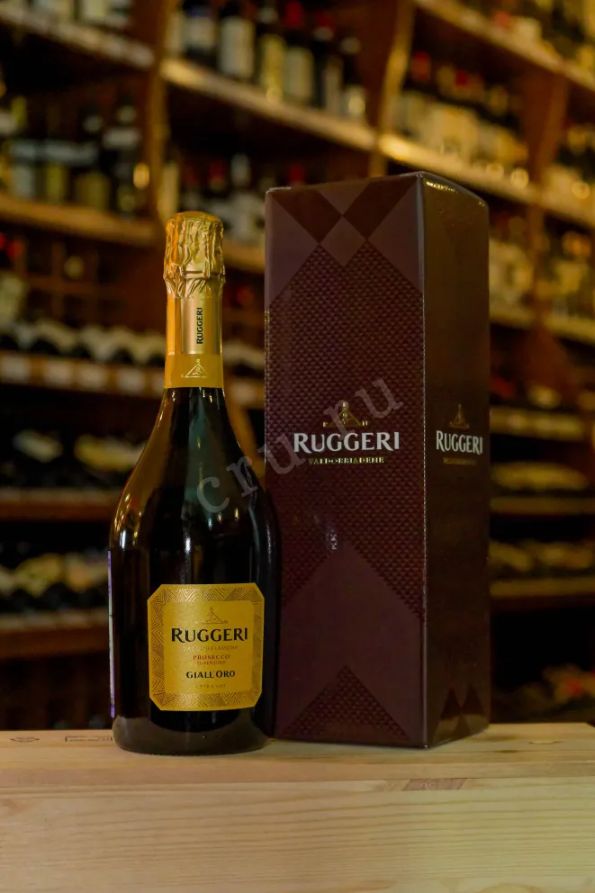 В магазине Крю Профи Ruggeri Prosecco Valdobbiadene Giall Oro gift box 2024 0.75 л