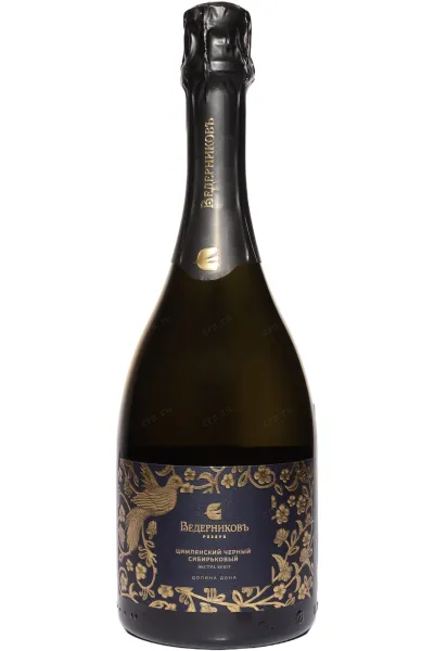 Игристое вино Ведерниковъ Резерв Цимлянский Чёрный Сибирьковский 2022 0.75 л