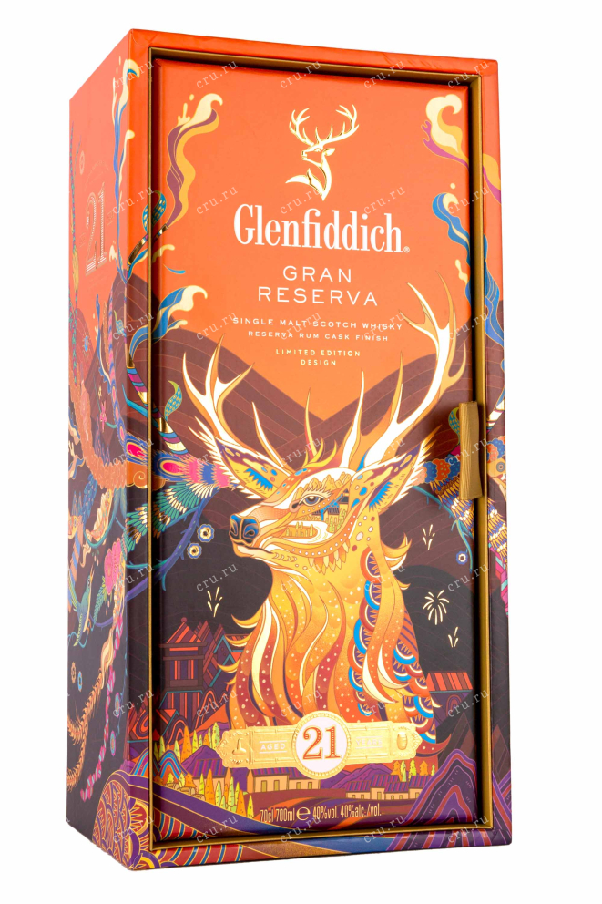 Подарочная коробка Glenfiddich 21 years in gift box 0.75 л