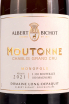 Этикетка Albert Bichot Domaine Long-Depaquit Chablis Grand Cru Moutonne 2021 0.75 л