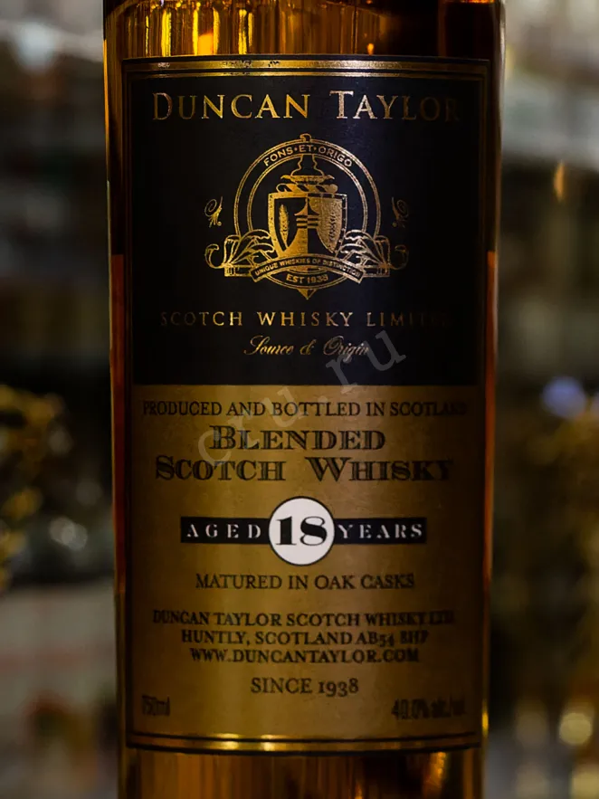 В магазине Крю Профи Duncan Taylor 18 Years Old 0.75 л