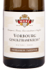 Этикетка вина Gewurztraminer Vendange Tardives Grand Cru Vorbourg 2017 0.75 л