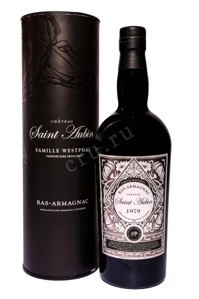 Арманьяк Saint Aubin Bas-Armagnac in tube 1979 0.7 л