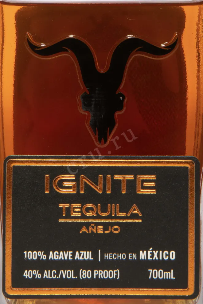 Этикетка Ignite Anejo 0.7 л