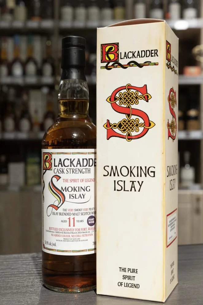 В магазине Крю Профи Blackadder Smoking Islay Blended Malt Scotch in gift box 0.7 л