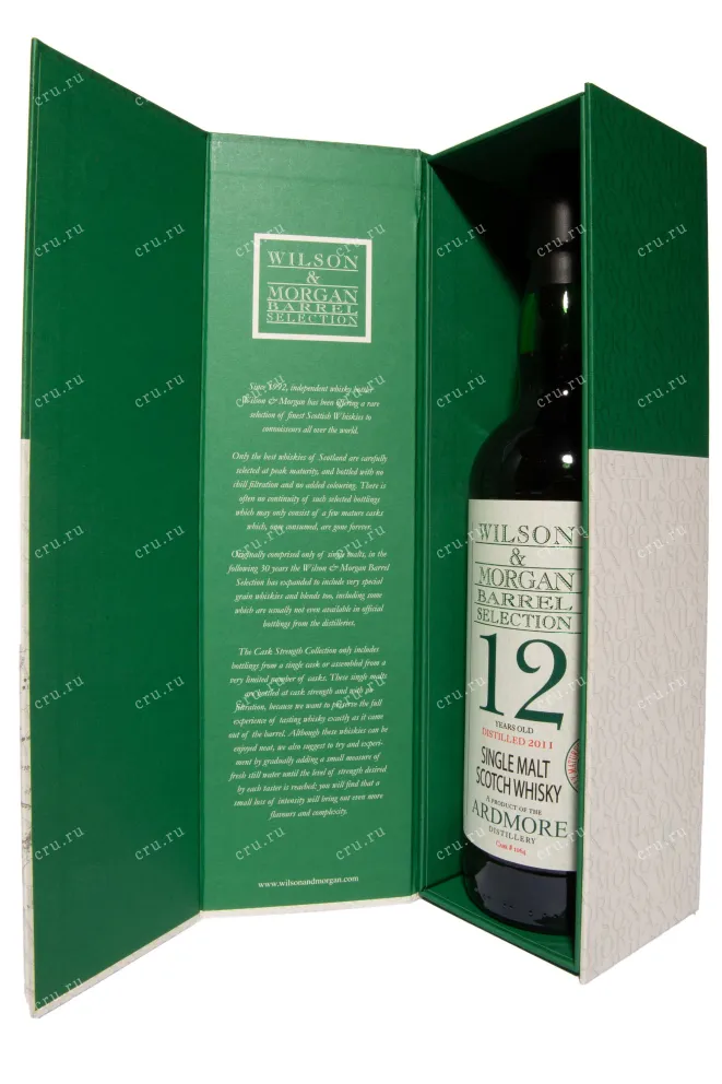 В подарочной коробке Wilson&Morgan Barrel Selection Ardmore Sherry Wood 12 years in gift box 0.7 л