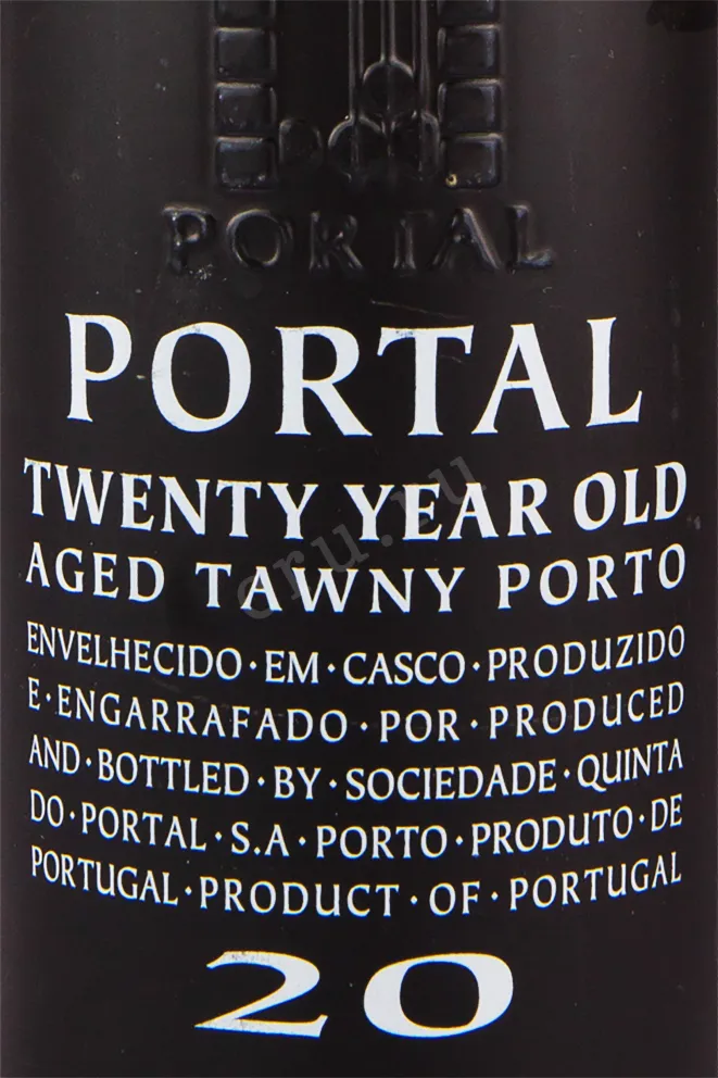 Этикетка портвейна Портал 20 лет Тони Порто п/у 0.75 л