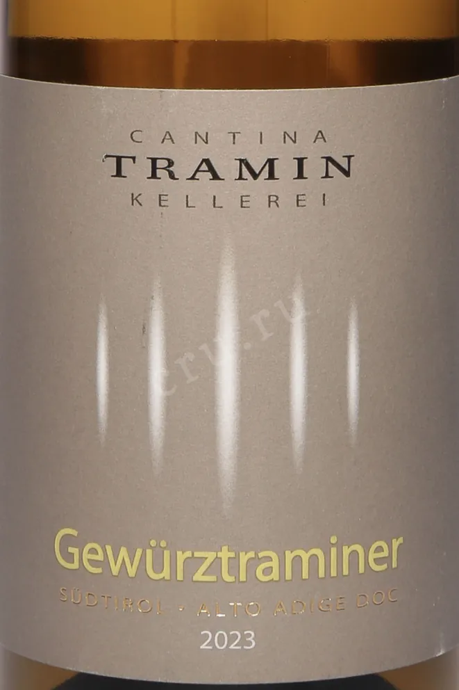 Этикетка Cantina Tramin Gewürztraminer 2023 0.75 л
