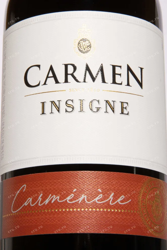 Этикетка Carmen Insigne Carmenere 2023 0.75 л