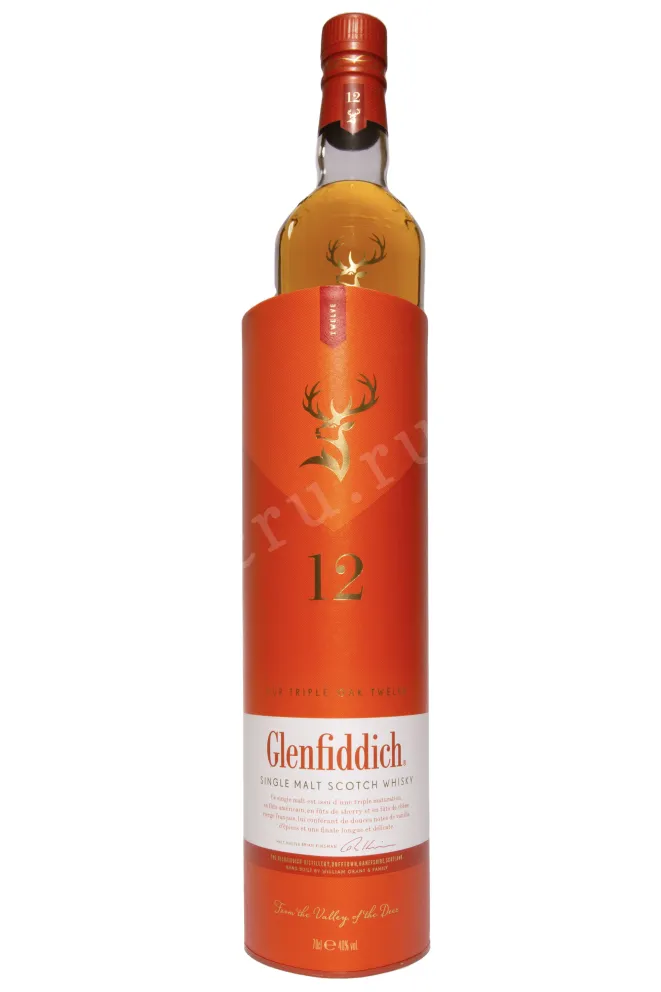 В тубе Glenfiddich Single Malt Triple Oak Valley Of the Deer in tube 0.7 л