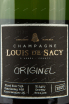 Этикетка Louis de Sacy Originel 0.75 л