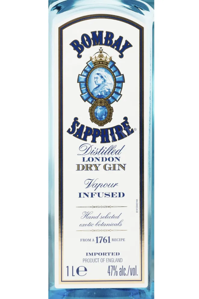 Этикетка Bombay Sapphire Dray 1 л
