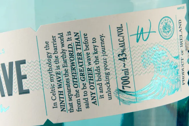 Этикетка 2 Irish Ninth Wave 0.7 л