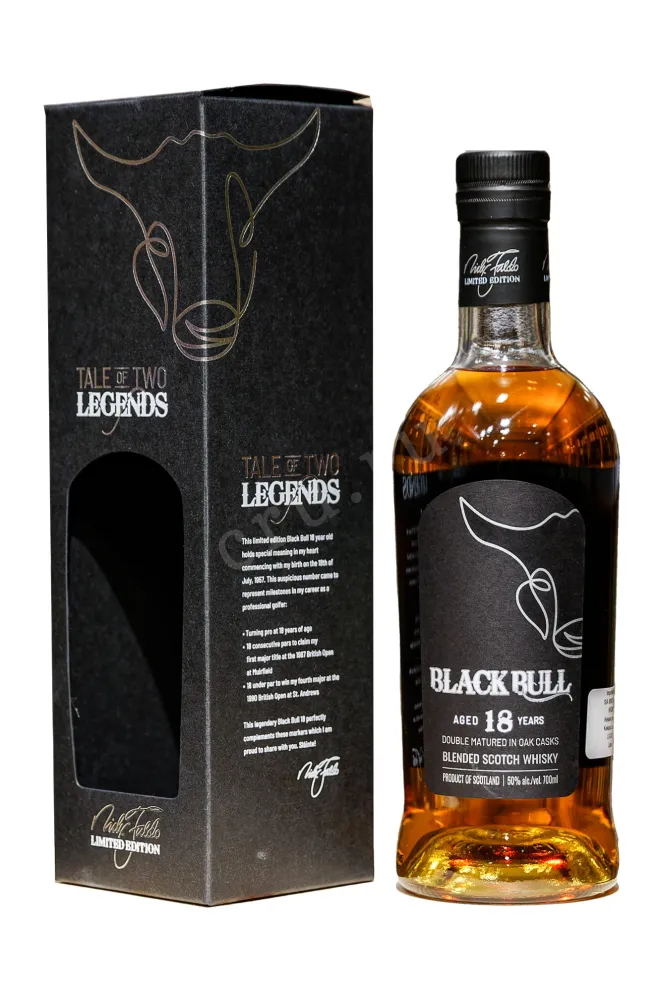Виски Black Bull Blended 18 years old with gift box  0.7 л