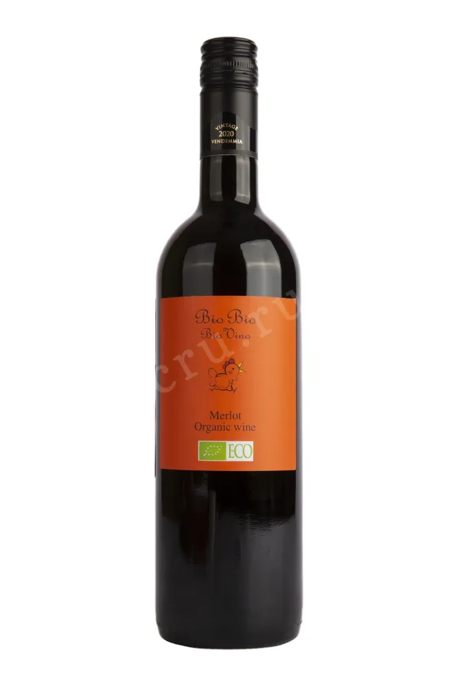 Вино Bio Bio Merlot 2020 0.75 л