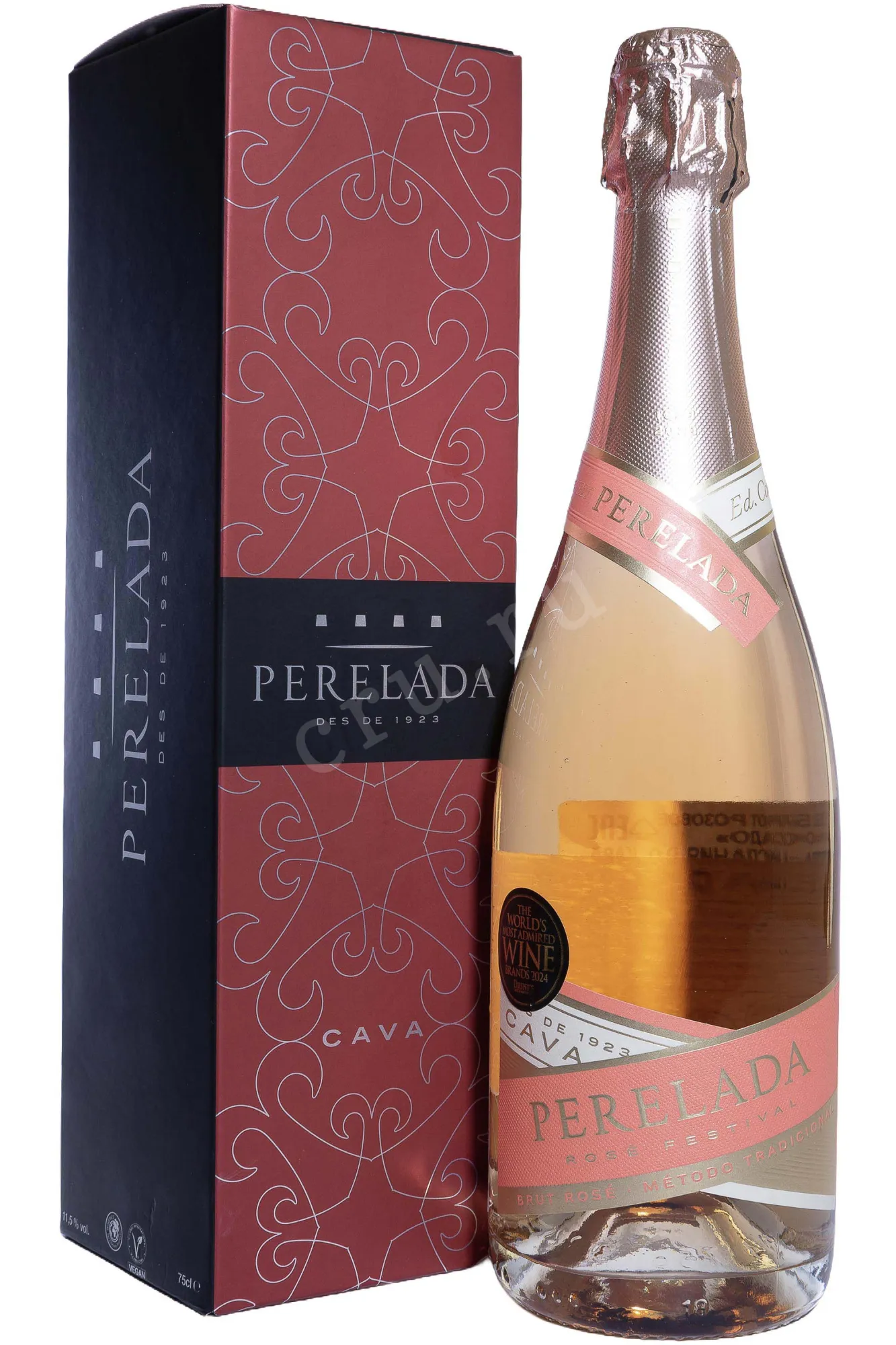 Фото — Игристое вино Cava Castillo Perelada Brut Rosado with gift box 2023 0.75 л