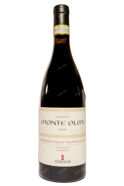 Вино Tedeschi Capitel Monte Olmi Amarone della Valpolicella DOC Classico Riserva 2016 0.75 л