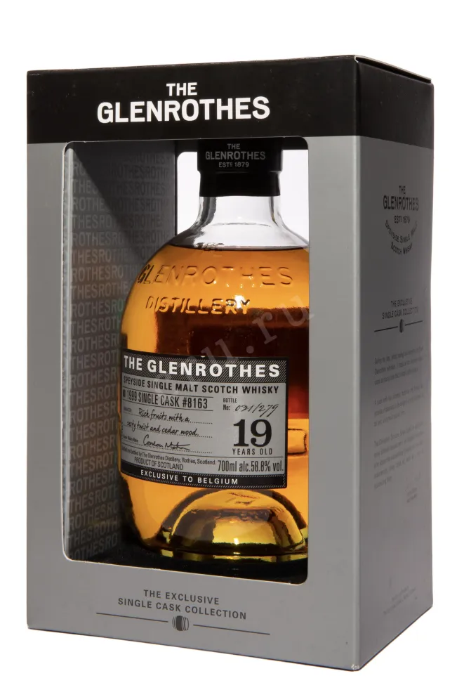В подарочной коробке The Glenrothes 1999 Speyside Single Malt Single Cask 19 Years Old in gift box 1999 0.7 л
