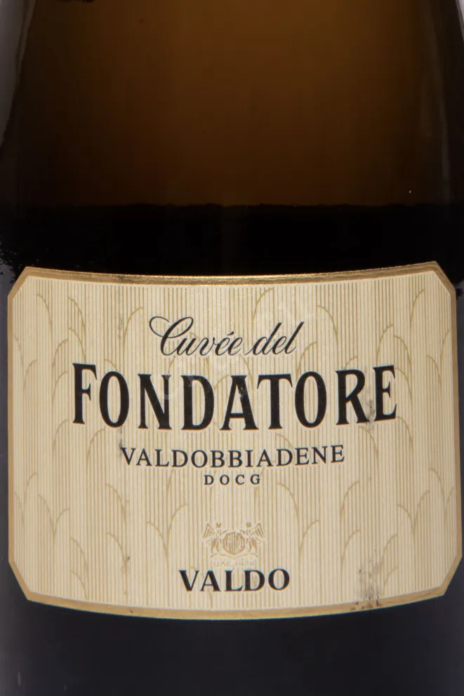 Этикетка Valdo Cuvee del Fondatore Prosecco di Valdobbiadene DOCG 2023 0.75 л