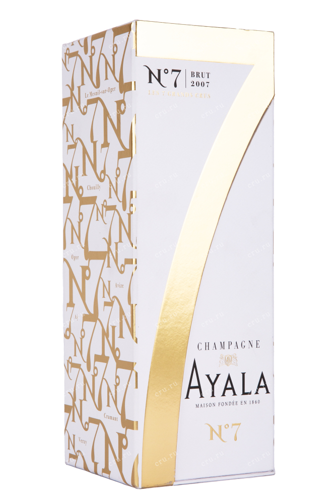 Подарочная коробка игристого вина Ayala №7 Brut 2007 0.75 л