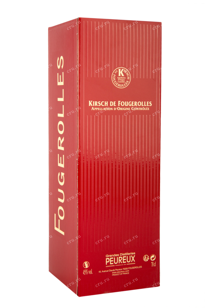 Подарочная упаковка бренди Kirsch de Fougerolles 0,7