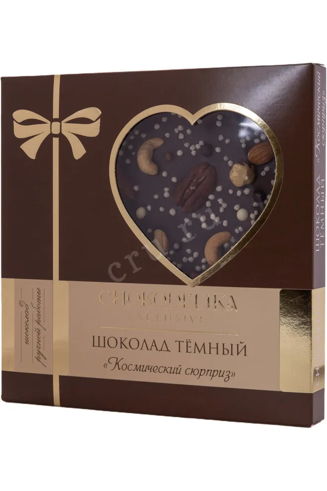 Шоколад Чокоделика тёмный с украшением Космический сюрприз 150 г