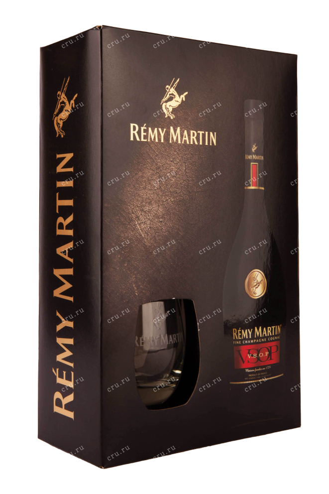 Подарочная упаковка Remy Martin VSOP giftbox with 1 glass 2012 0.7 л