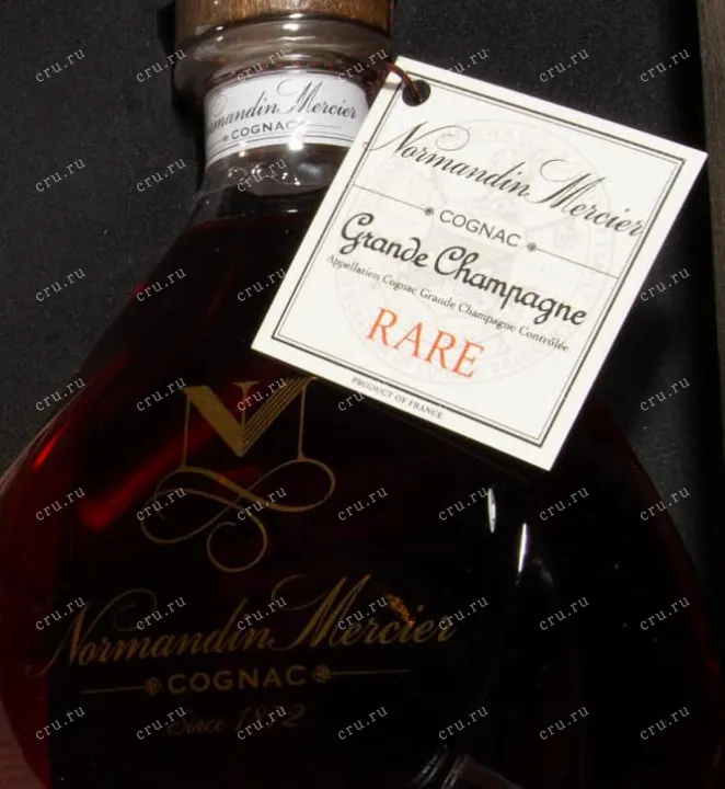 Контрэтикетка Normandin-Mercier Rare Grand Champagne in wooden box 2013 0.7 л